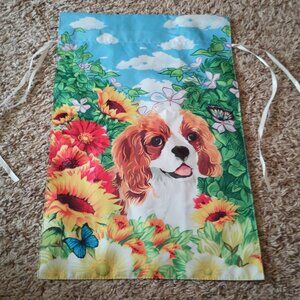 NEW garden flag - Cavalier puppy